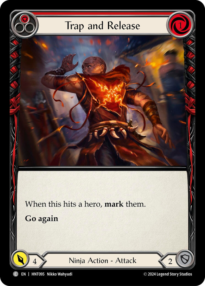 Image for Trap and Release (Red) (HNT095) (The Hunted) - Flesh and Blood TCG