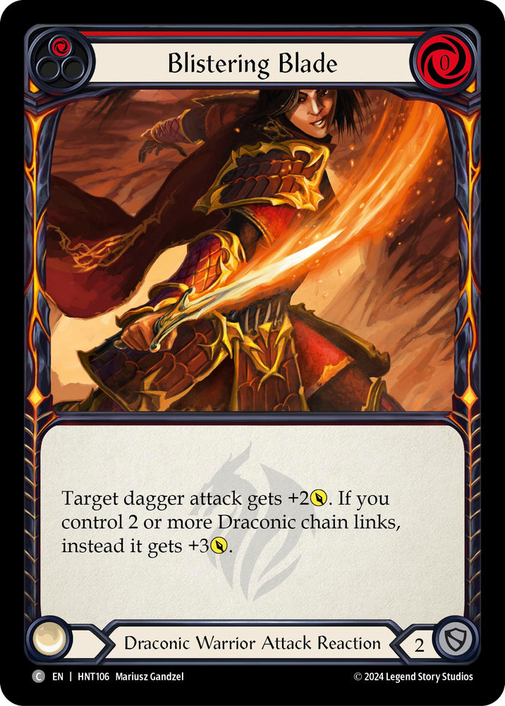 Blistering Blade (Red) (HNT106) [The Hunted]