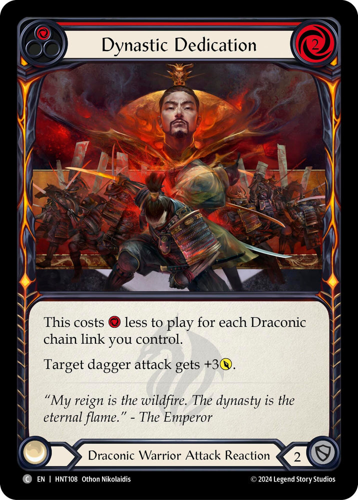Image for Dynastic Dedication (Red) (HNT108) (The Hunted) - Flesh and Blood TCG
