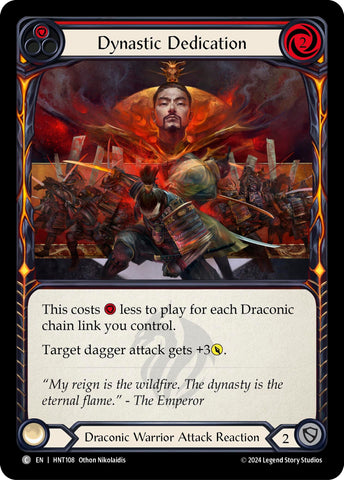Image for Dynastic Dedication (Red) (HNT108) (The Hunted) - Flesh and Blood TCG