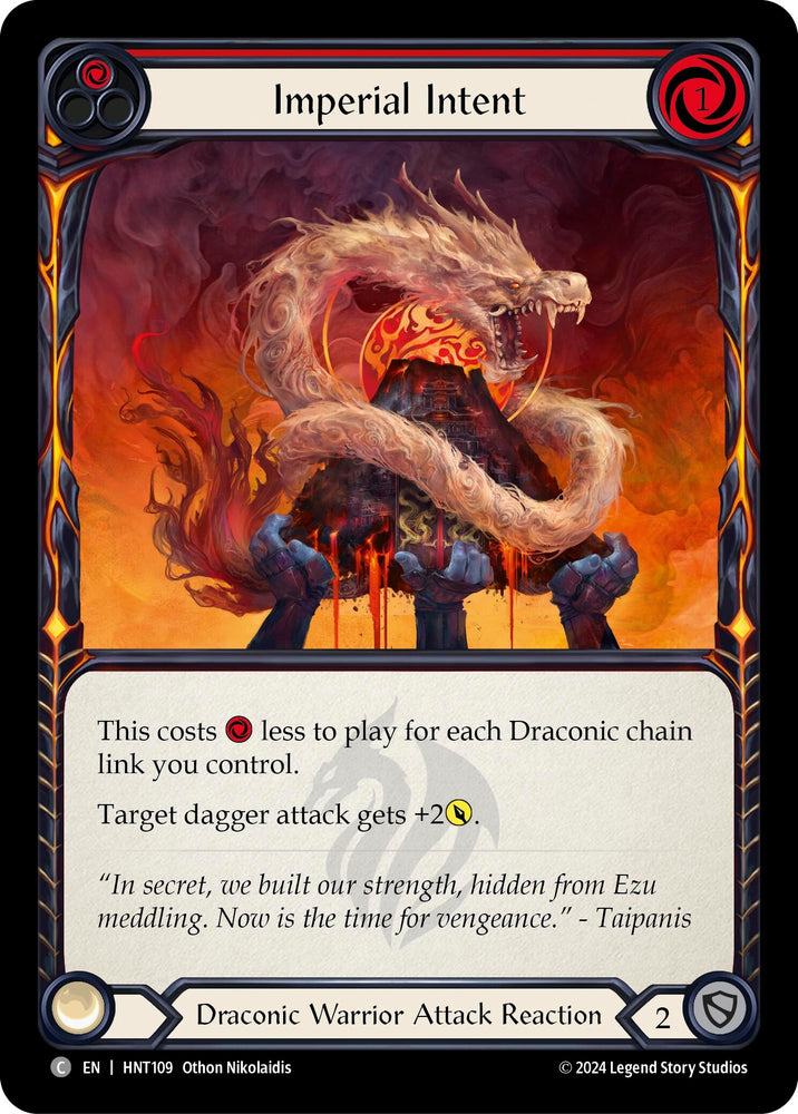 Image for Imperial Intent (Red) (HNT109) (The Hunted) - Flesh and Blood TCG