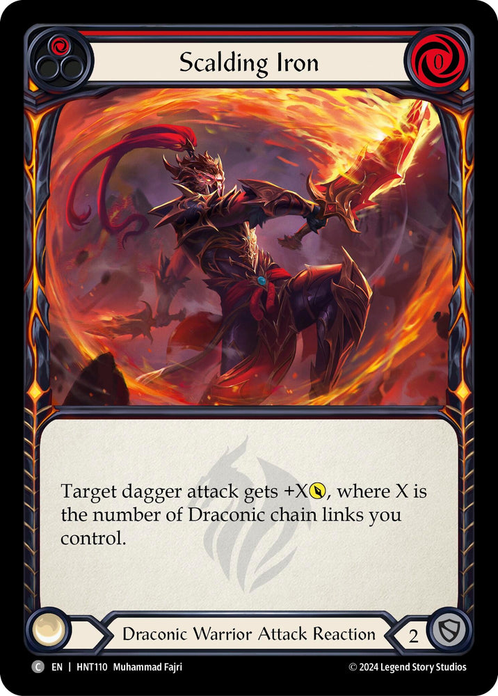 Image for Scalding Iron (Red) (HNT110) (The Hunted) - Flesh and Blood TCG