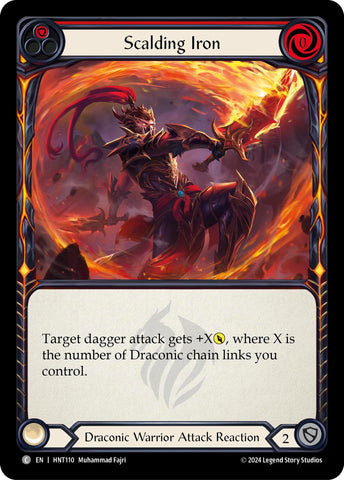 Image for Scalding Iron (Red) (HNT110) (The Hunted) - Flesh and Blood TCG