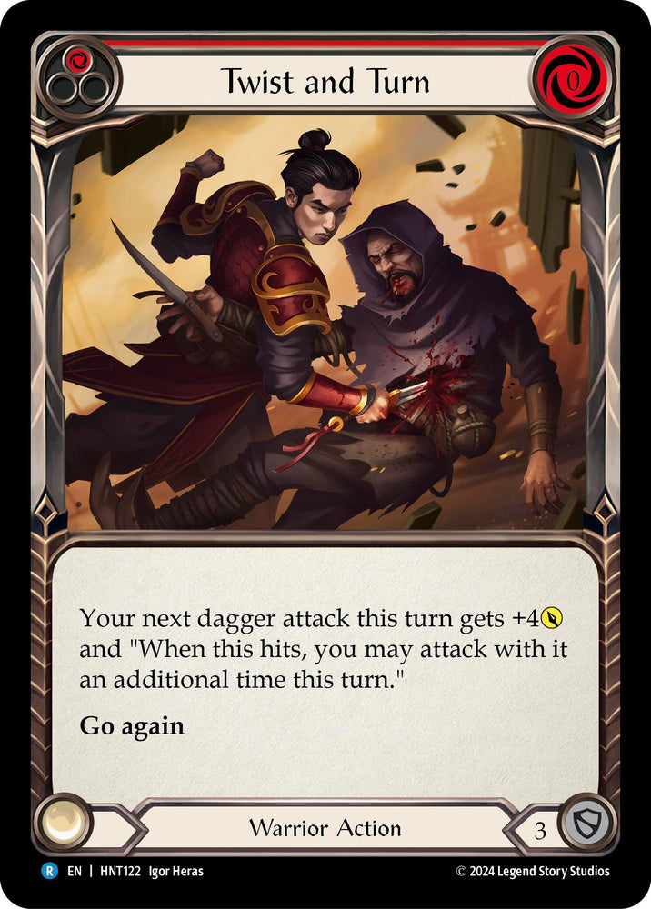 Image for Twist and Turn (Red) (HNT122) (The Hunted) - Flesh and Blood TCG