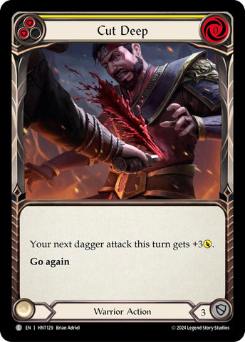 Image for Cut Deep (Yellow) (HNT129) (The Hunted) - Flesh and Blood TCG