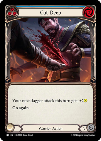 Image for Cut Deep (Blue) (HNT130) (The Hunted) - Flesh and Blood TCG