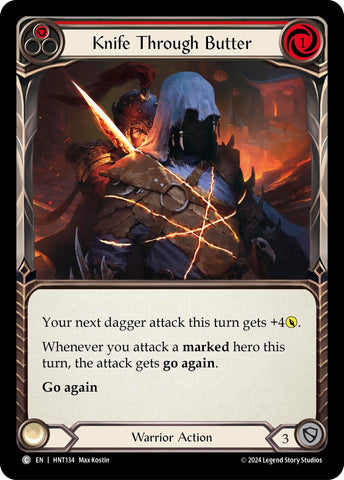 Image for Knife through Butter (Red) (HNT134) (The Hunted) - Flesh and Blood TCG
