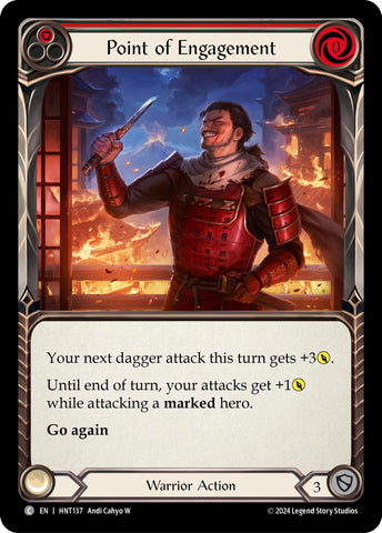 Image for Point of Engagement (Red) (HNT137) (The Hunted) - Flesh and Blood TCG