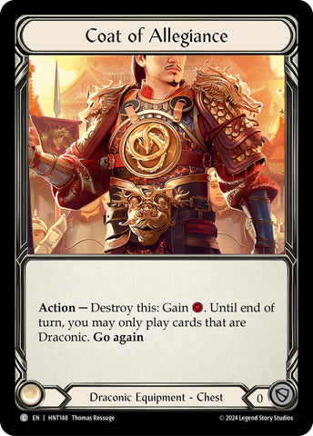 Image for Coat of Allegiance (HNT148) (The Hunted) - Flesh and Blood TCG