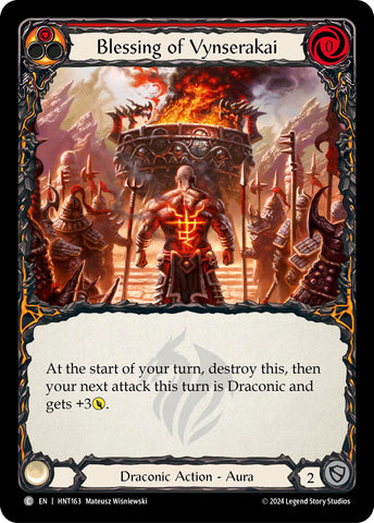Image for Blessing of Vynserakai (Red) (HNT163) (The Hunted) - Flesh and Blood TCG