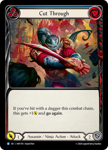 Image for Cut Through (Blue) (HNT178) (The Hunted) - Flesh and Blood TCG