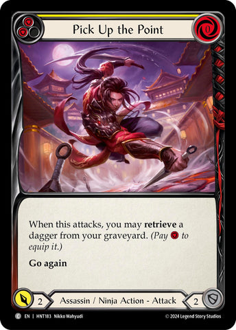 Image for Pick Up the Point (Yellow) (HNT183) (The Hunted) - Flesh and Blood TCG