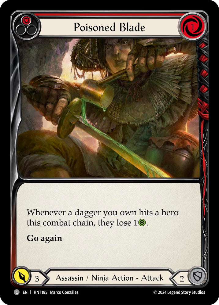 Image for Poisoned Blade (Red) (HNT185) (The Hunted) - Flesh and Blood TCG