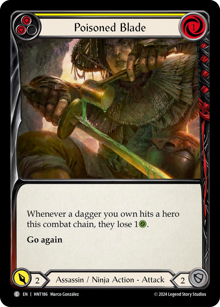 Image for Poisoned Blade (Yellow) (HNT186) (The Hunted) - Flesh and Blood TCG