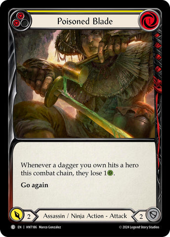 Image for Poisoned Blade (Yellow) (HNT186) (The Hunted) - Flesh and Blood TCG