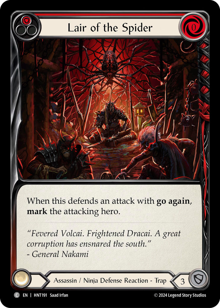 Lair of the Spider (Red) (HNT191) [The Hunted]