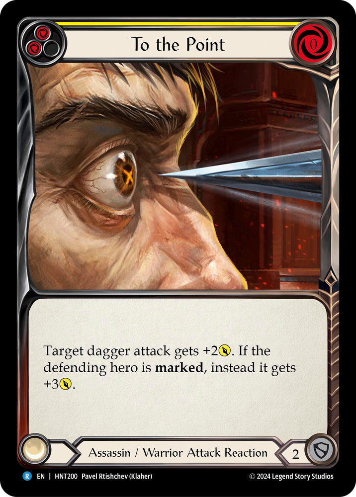 Image for To the Point (Yellow) (HNT200) (The Hunted) - Flesh and Blood TCG