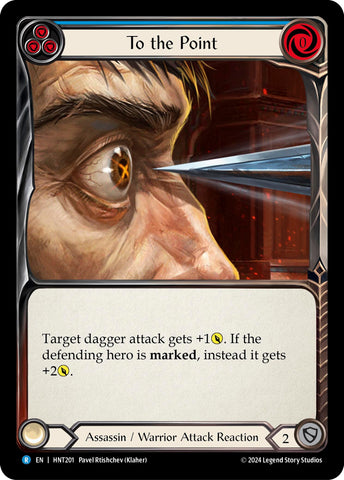 Image for To the Point (Blue) (HNT201) (The Hunted) - Flesh and Blood TCG