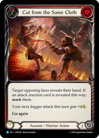 Image for Cut from the Same Cloth (Red) (HNT202) (The Hunted) - Flesh and Blood TCG