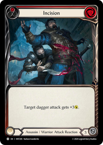 Image for Incision (Red) (HNT205) (The Hunted) - Flesh and Blood TCG