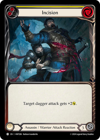 Image for Incision (Yellow) (HNT206) (The Hunted) - Flesh and Blood TCG