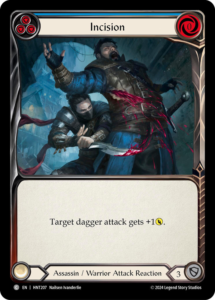 Image for Incision (Blue) (HNT207) (The Hunted) - Flesh and Blood TCG