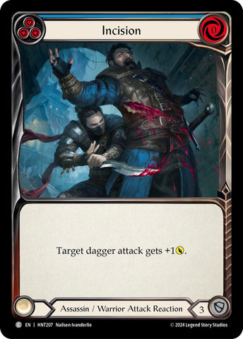Image for Incision (Blue) (HNT207) (The Hunted) - Flesh and Blood TCG
