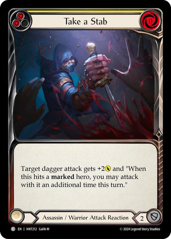 Image for Take a Stab (Yellow) (HNT212) (The Hunted) - Flesh and Blood TCG