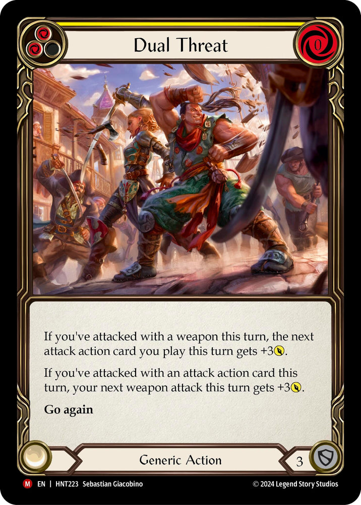 Image for Dual Threat (HNT223) (The Hunted) - Flesh and Blood TCG