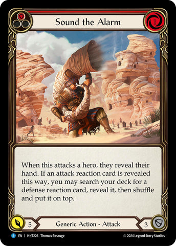 Image for Sound the Alarm (Red) (HNT226) (The Hunted) - Flesh and Blood TCG