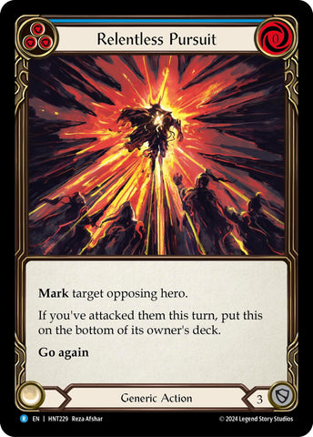Image for Relentless Pursuit (Blue) (HNT229) (The Hunted) - Flesh and Blood TCG