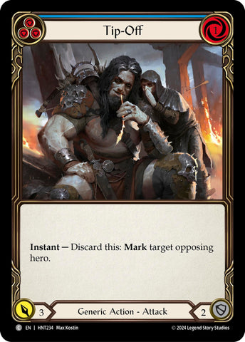 Image for Tip-Off (Blue) (HNT234) (The Hunted) - Flesh and Blood TCG