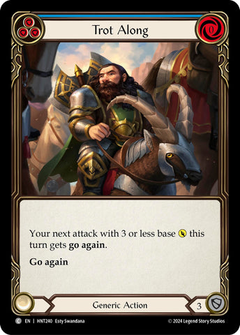 Image for Trot Along (Blue) (HNT240) (The Hunted) - Flesh and Blood TCG