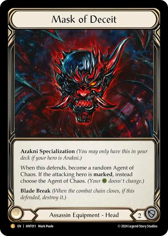 Image for Mask of Deceit (HNT011) (The Hunted) - Flesh and Blood TCG