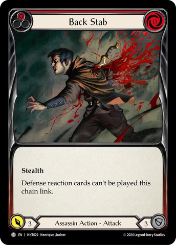Image for Back Stab (Red) (HNT029) (The Hunted) - Flesh and Blood TCG
