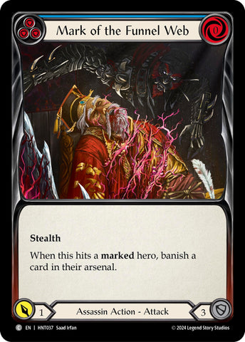Image for Mark of the Funnel Web (Blue) (HNT037) (The Hunted) - Flesh and Blood TCG