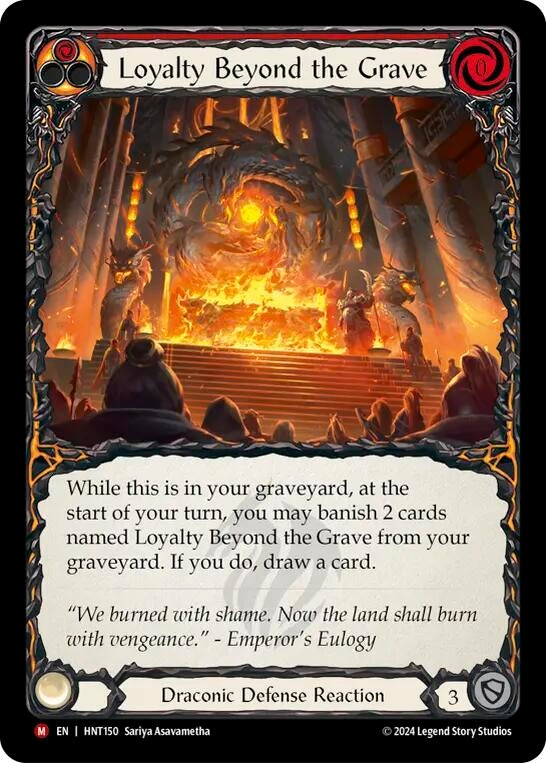 Image for Loyalty Beyond the Grave (HNT150) (The Hunted) - Flesh and Blood TCG