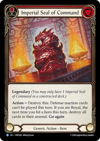 Image for Imperial Seal of Command (HNT228) (The Hunted) - Flesh and Blood TCG