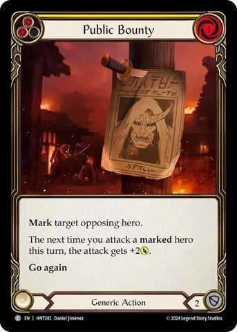 Image for Public Bounty (Yellow) (HNT242) (The Hunted) - Flesh and Blood TCG