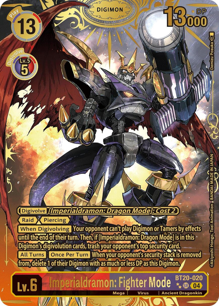 Imperialdramon: Fighter Mode [BT20-020] (Textured) [Release Special Booster 2.0]