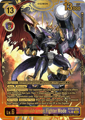 Imperialdramon: Fighter Mode [BT20-020] (Textured) [Release Special Booster 2.0]