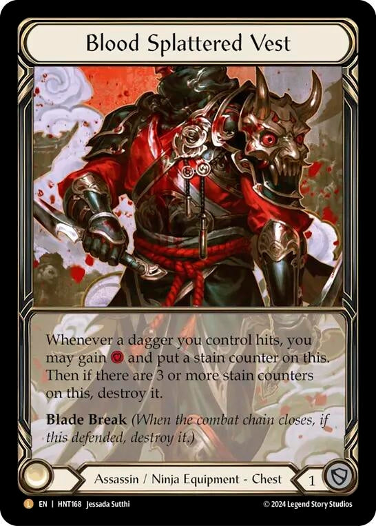Image for Blood Splattered Vest (Extended Art) (HNT168) (The Hunted) - Flesh and Blood TCG