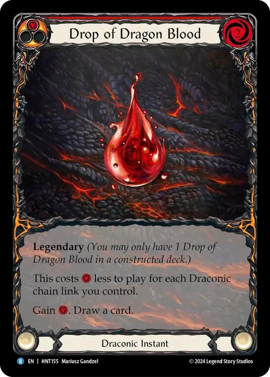 Image for Drop of Dragon Blood (Extended Art) (HNT155) (The Hunted) - Flesh and Blood TCG