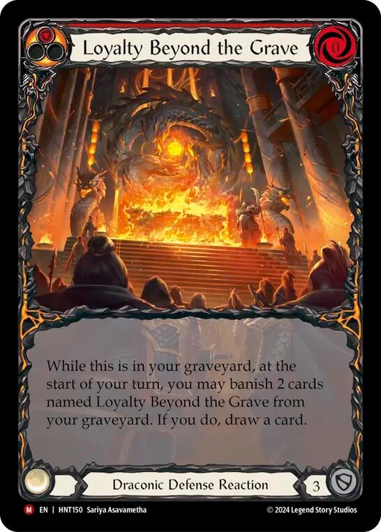 Image for Loyalty Beyond the Grave (Extended Art) (HNT150) (The Hunted) - Flesh and Blood TCG