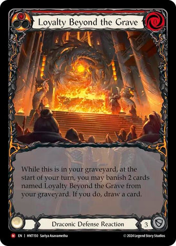 Image for Loyalty Beyond the Grave (Extended Art) (HNT150) (The Hunted) - Flesh and Blood TCG