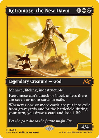 Ketramose, the New Dawn (First-Place Foil) [Aetherdrift]
