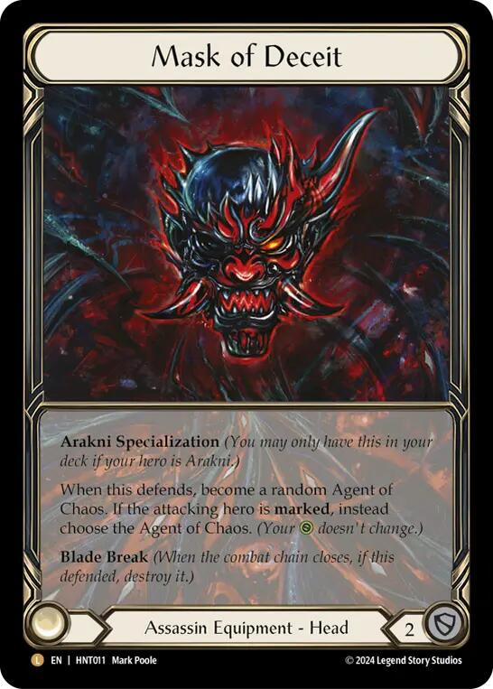 Mask of Deceit (Extended Art) (HNT011) [The Hunted] Cold Foil