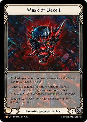 Mask of Deceit (Extended Art) (HNT011) [The Hunted] Cold Foil