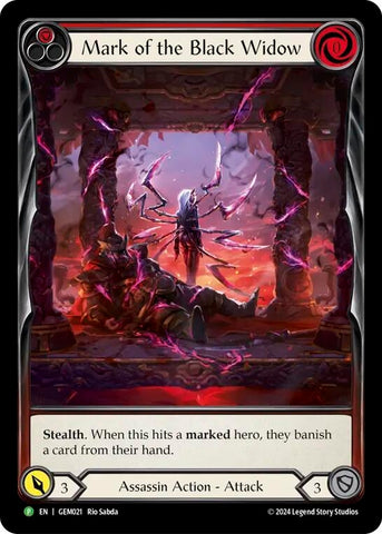 Image for Mark of the Black Widow - GEM021 (GEM021) (GEM Pack 1) - Flesh and Blood TCG