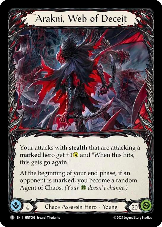 Image for Arakni, Web of Deceit // Fang (HNT002//HNT099) (The Hunted) - Flesh and Blood TCG